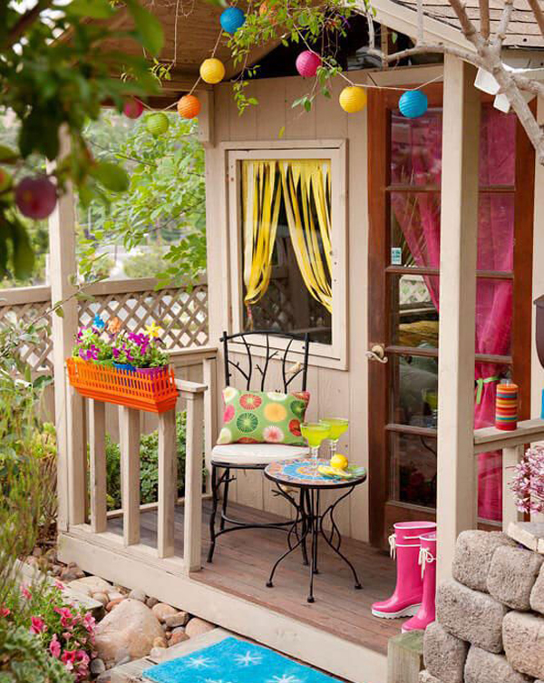 Cute And Colorful Garden Shed Ideas Homemydesign