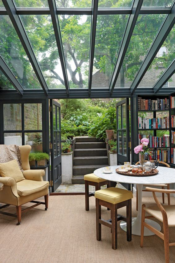 15 Amazing Home Libraries With Nature Elements