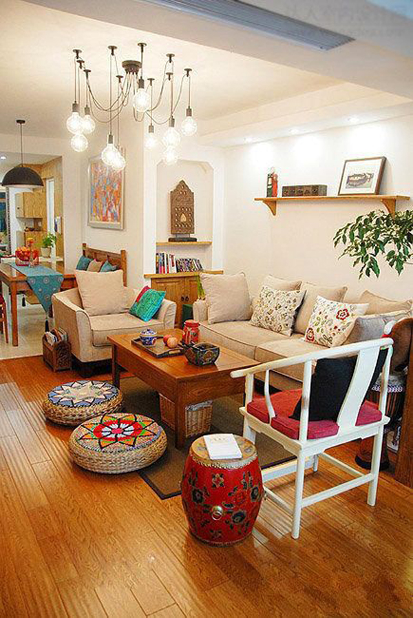 Top 35 Indian Living Room Designs with Various Cultures | HomeMydesign