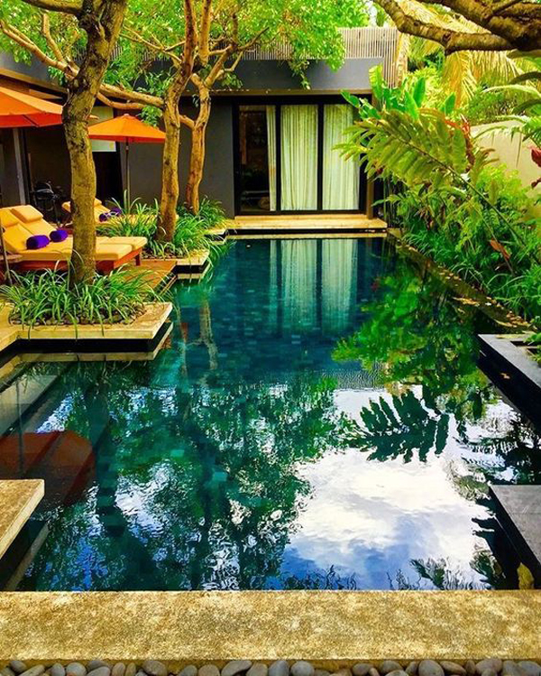  Small Natural Pool Designs with Simple Decor