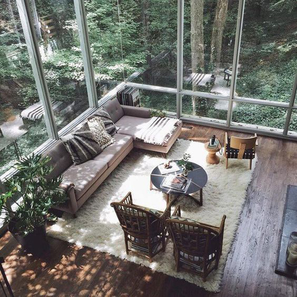 25 Natural Living Rooms Integrated With Outdoor Spaces