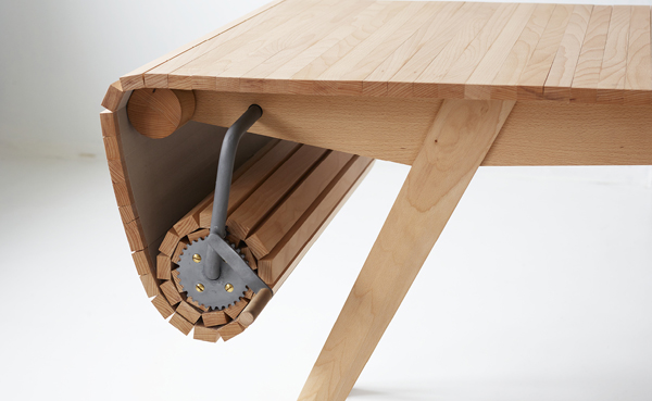 Flexible Roll-Out Table For Everything You Need