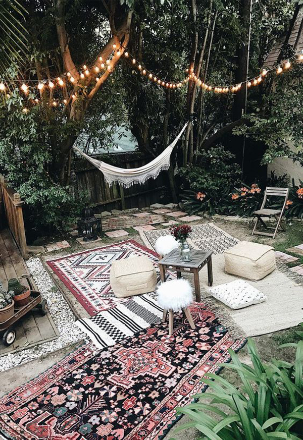 20 Eclectic Bohemian Gardens For Outdoor Decorating Ideas