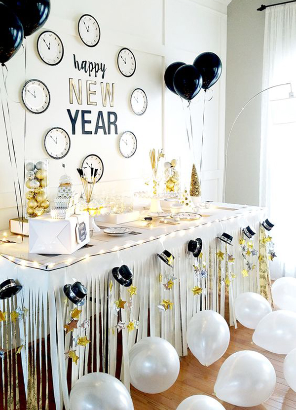 25 Sparkling Ideas For New Years Decorating HomeMydesign
