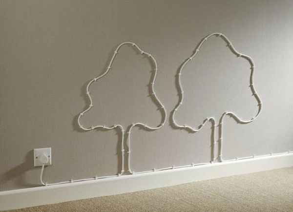 20 Unique Ways To Hide Your Wires Into Wall Art