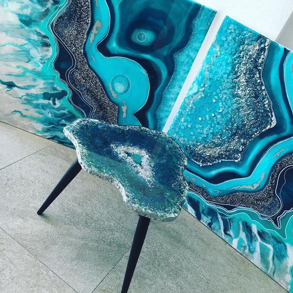 Artistic Resin Tables To Look Real Geode Slices