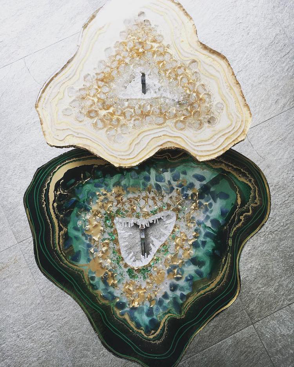 Artistic Resin Tables To Look Real Geode Slices