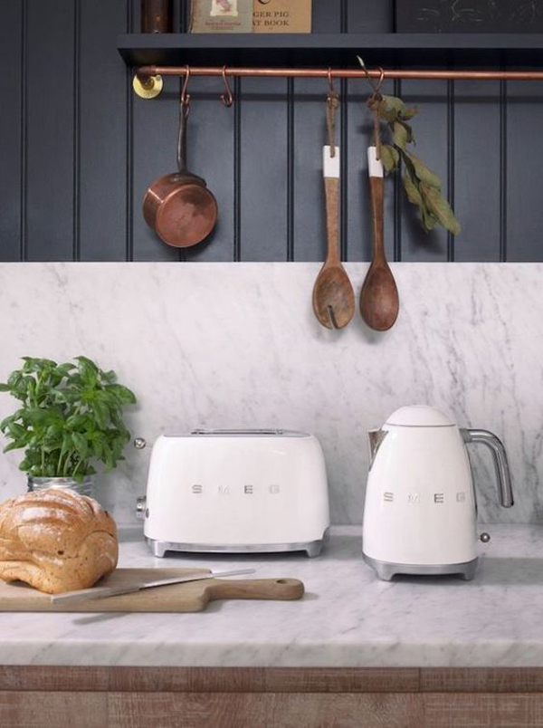 All White Smeg’s Collection For Classic Kitchen Appliances