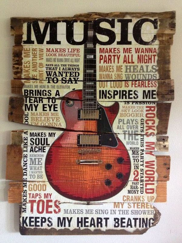 10 Coolest Wall  Art Decor For Music Lovers