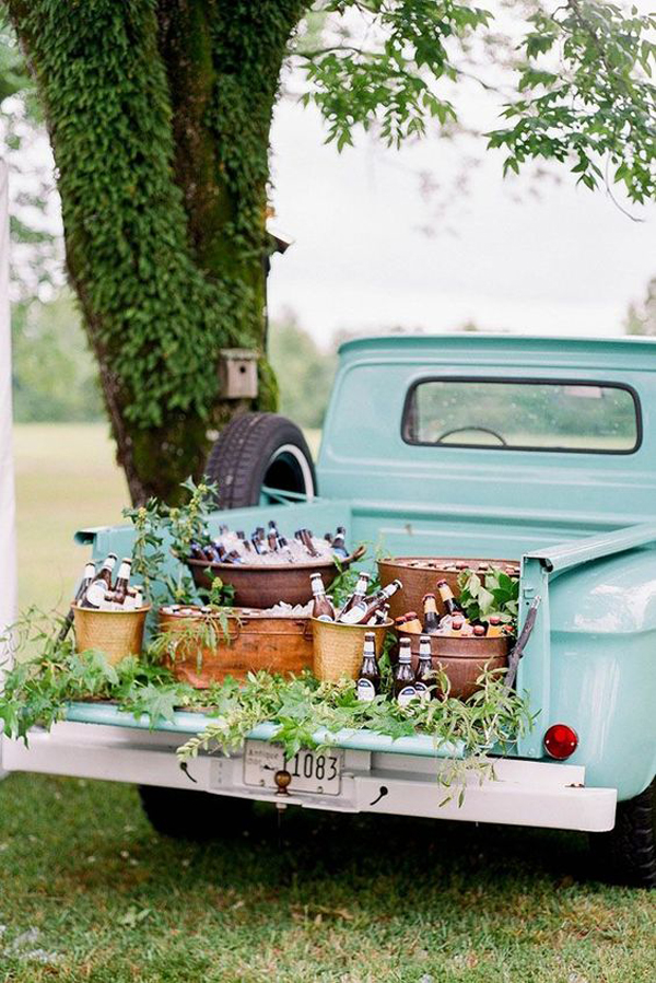 25 Outdoor Wedding Drink Station And Bar Ideas For Summer