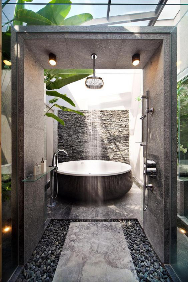 20 Nature Inspired Bathrooms That Will Refresh You HomeMydesign