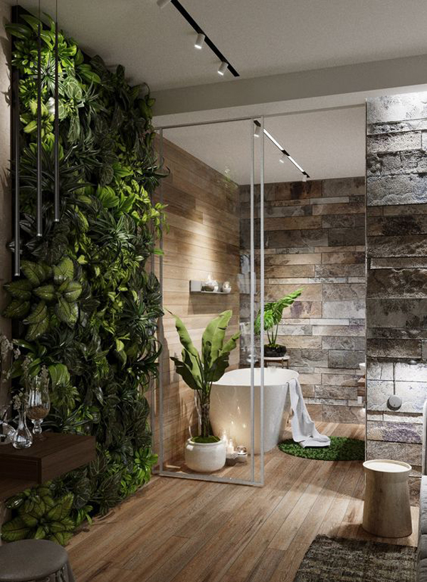 20 Modern Master Bathrooms Connected To Nature