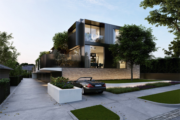New Street Townhouses Hawthorn By NTF Architecture