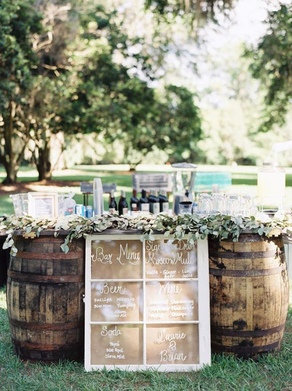 25 Outdoor Wedding Drink Station And Bar Ideas For Summer