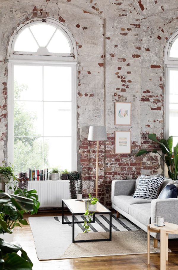Pretty Warehouse Apartment With Exposed Brick Walls