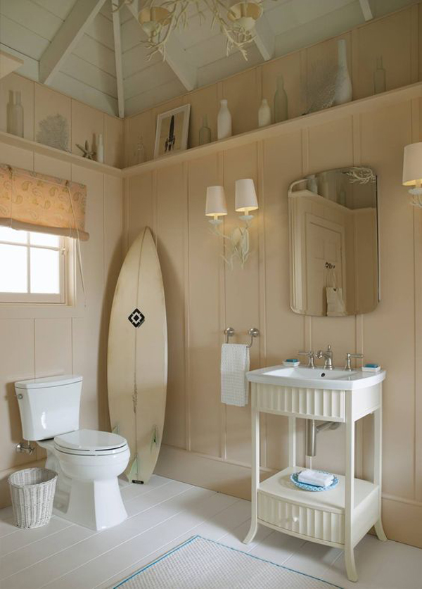20 Charming Beach And Coral Themed Bathroom Ideas