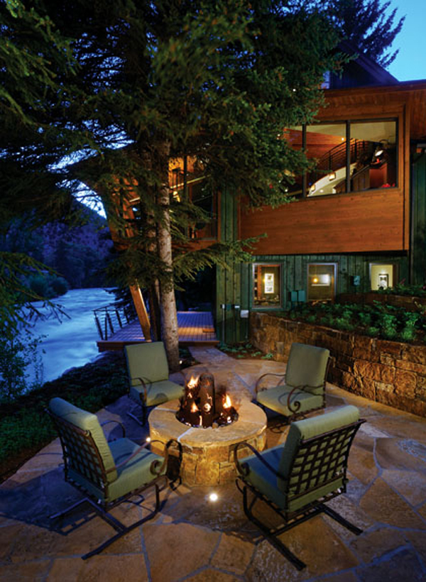Rustic Contemporary Treehouse Passed A Roaring River