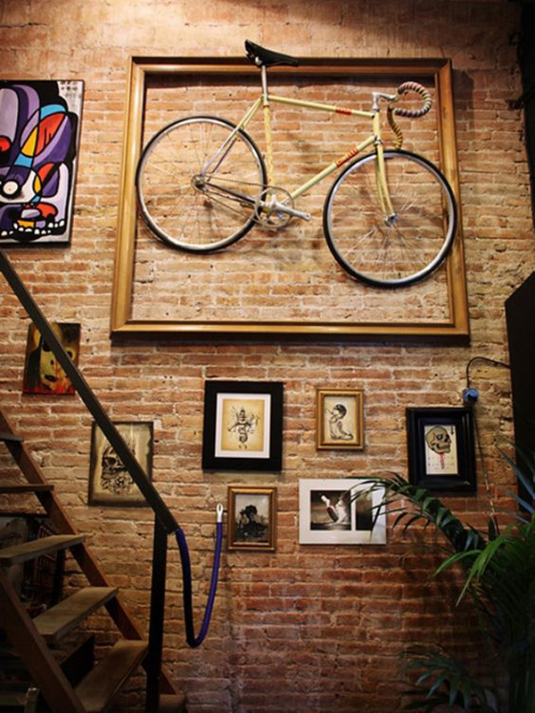 10 Creative Ways To Hanging Bicycle On The Wall