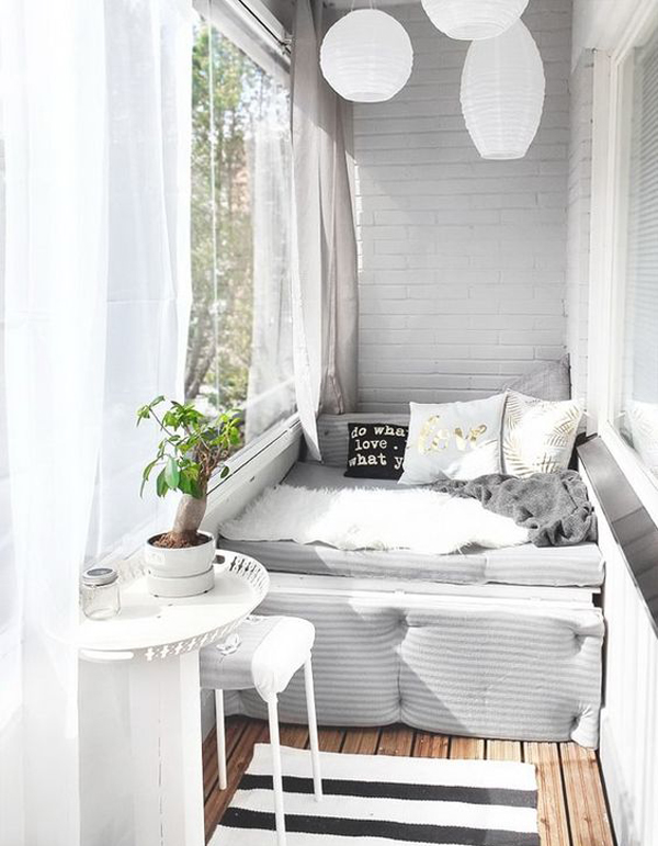 25 Best Choice For Closed Balcony To Cozy In All Season