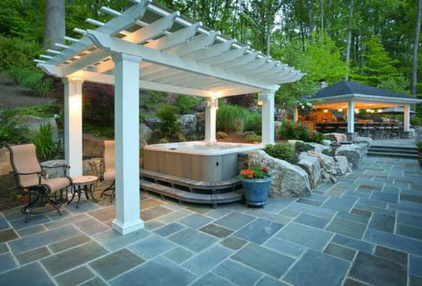 35 Cozy Outdoor Hot Tub Cover Ideas You Can Try