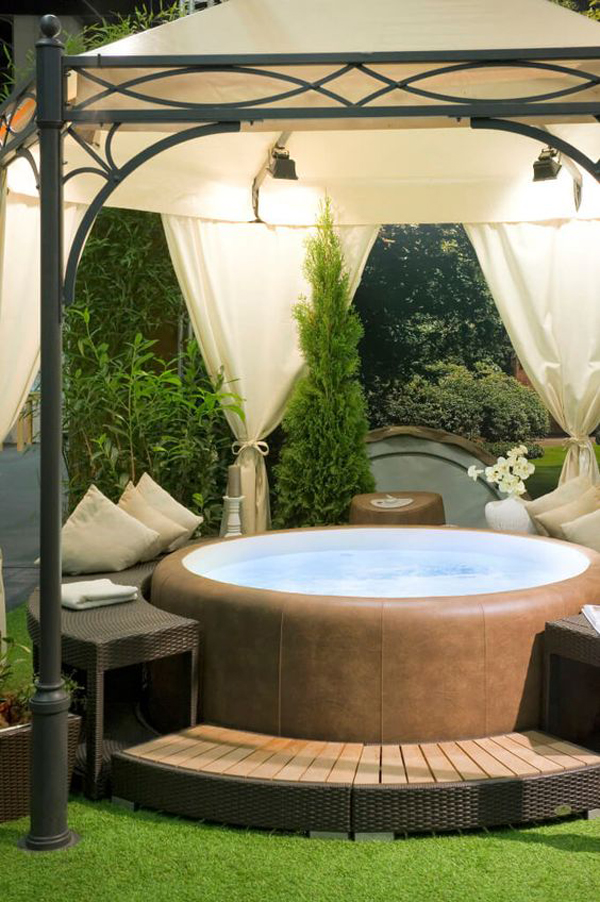35 Cozy Outdoor Hot Tub Cover Ideas You Can Try