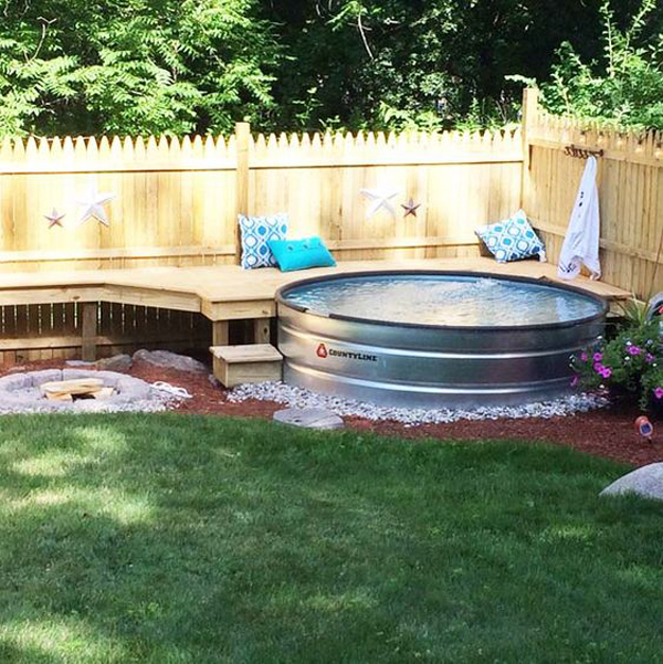 35 Cool DIY Stock Tank Pool Ideas For Summer Project