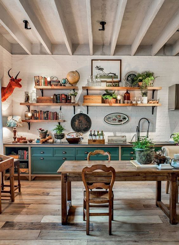 37 Farmhouse Kitchen Design Ideas With Bohemian Vibes