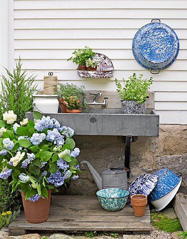 40 Awesome Garden Sink Ideas That Must Have To Outdoors