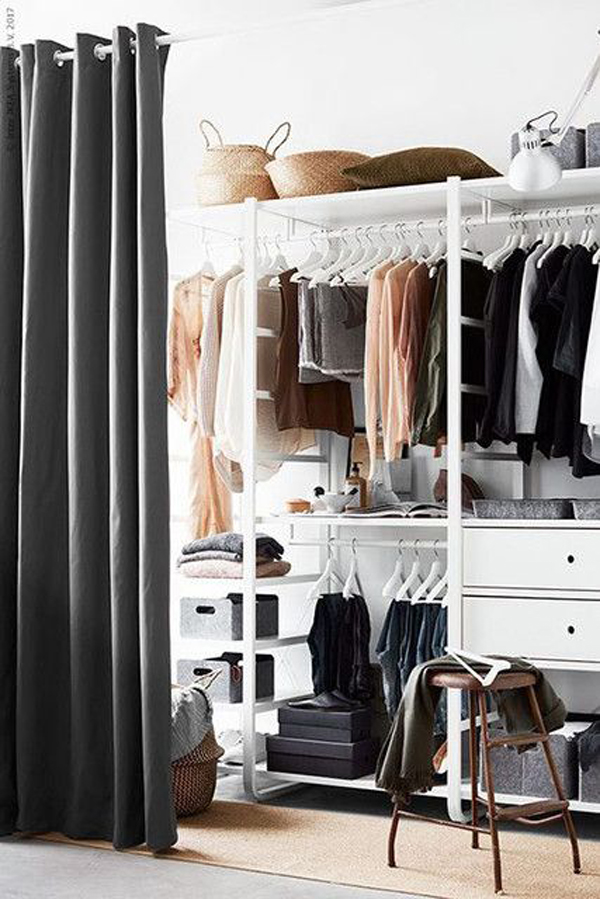 30 Simple And Modern Open Closet Ideas For Your Bedroom