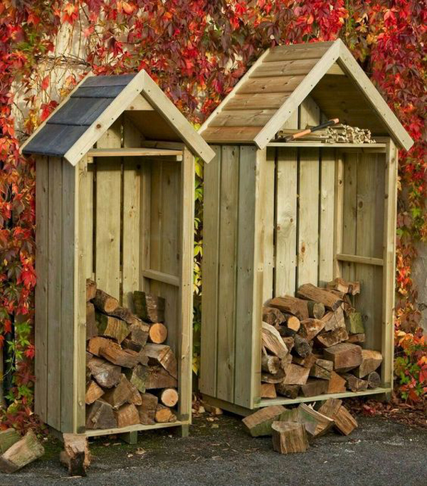 37 Brilliant DIY Outdoor Firewood Storage Ideas