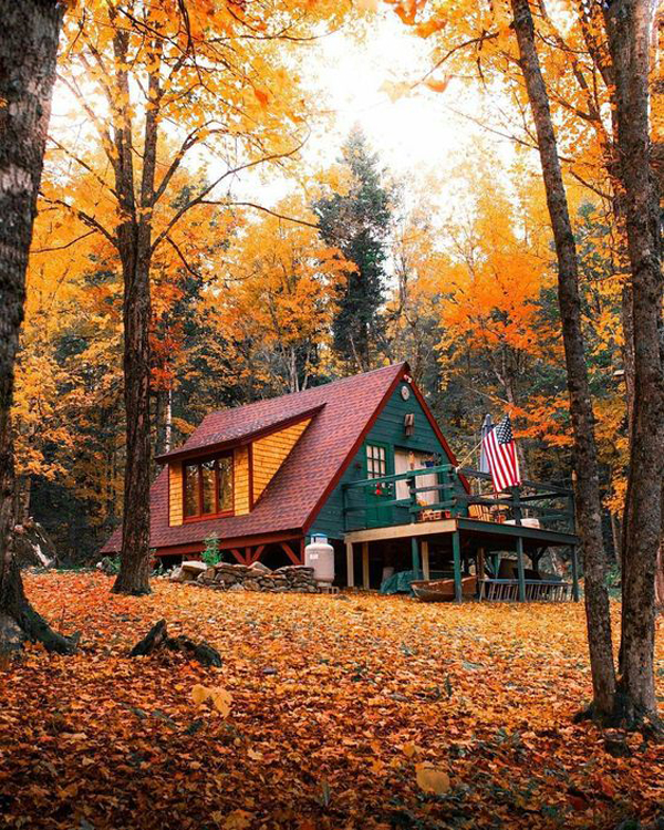 25 Inspiring Most Beautiful House With Autumn Colors