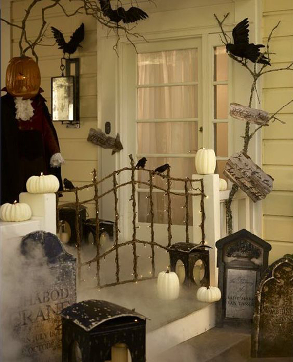 23 Welcome Scary Gate Design Ideas For Halloween