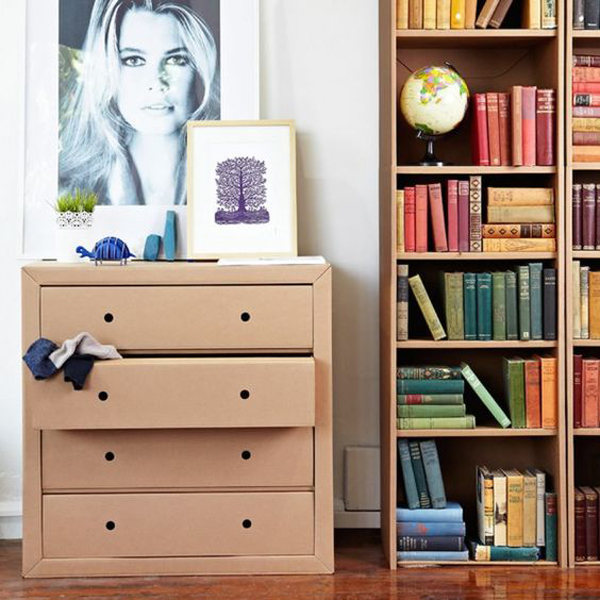 35 Eco-Friendly Cardboard Shelves Ideas For Your Furniture