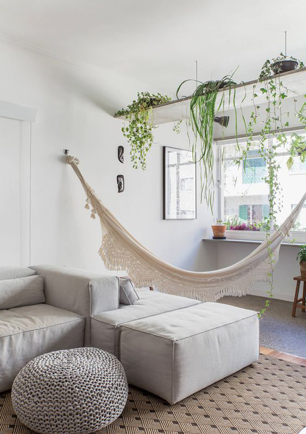 29 Coziest Indoor Hammock Ideas For Your Relaxing