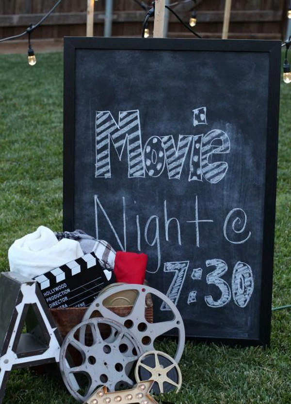 37 Fun Movie Night Decor Ideas In The backyard