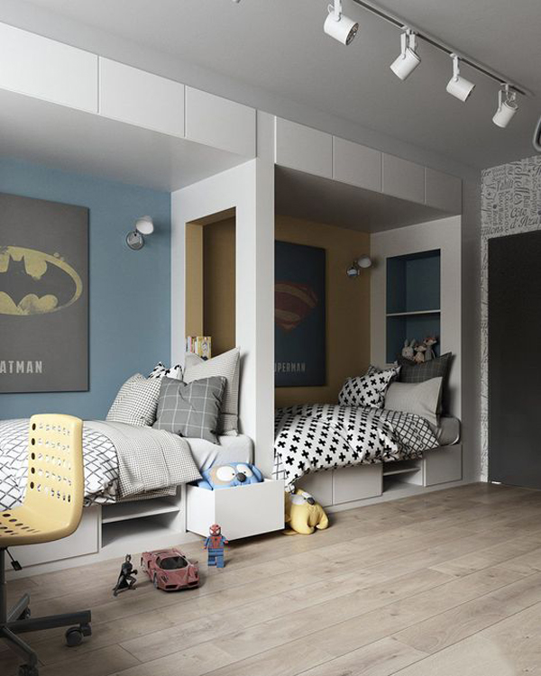 25 Creative And Fun Kids Room Ideas For Sharing