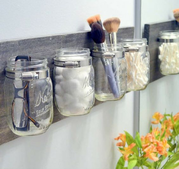 30 Genius DIY Mason Jar Crafts For Your Every Room