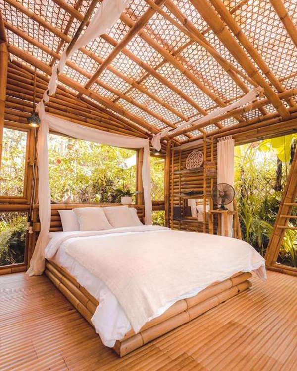 Minimalist Bamboo Interior Design with Simple Decor