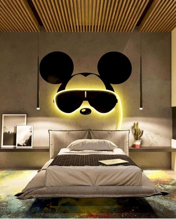 attribut velordnet Understrege 25 Cool Lighting Decor Ideas For Teen Boys Room | HomeMydesign