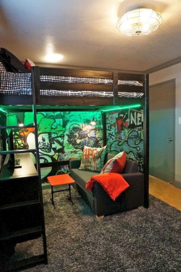 25 Cool Lighting Decor Ideas For Teen Boys Room HomeMydesign