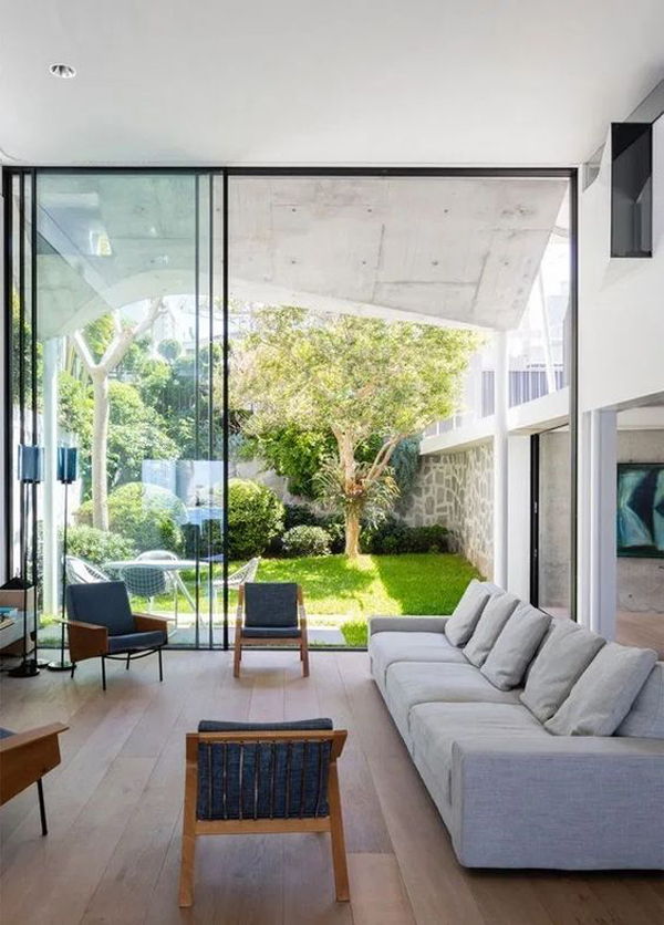 25 Seriously Beautiful Living Room Integrated With Outdoors