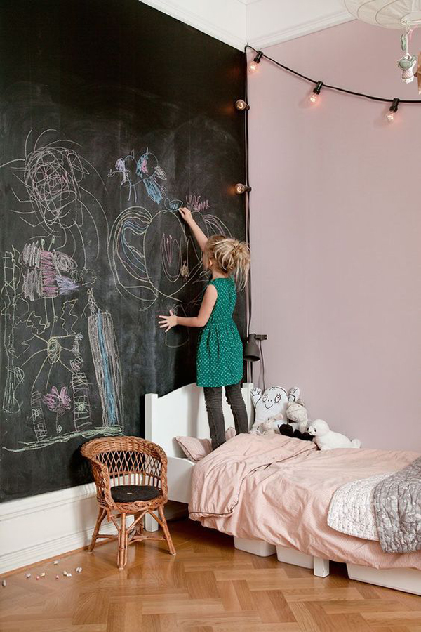 34 Smart Kids Room Ideas With Creative Chalkboard