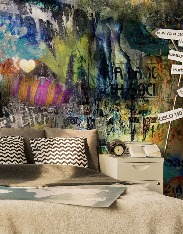 20+ Impressive Graffiti Bedroom Decorating Ideas
