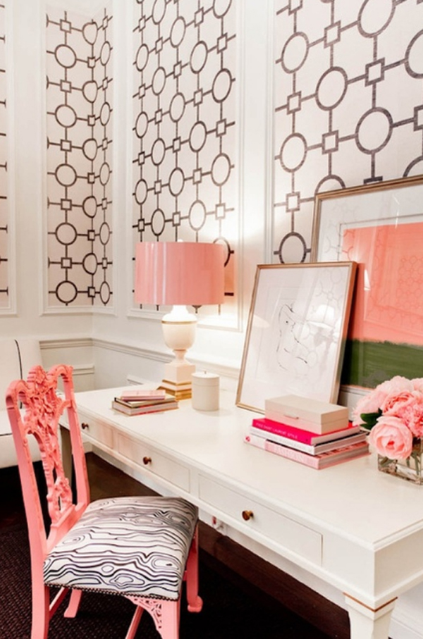 17-pink-and-cute-office-design-for-girl | HomeMydesign