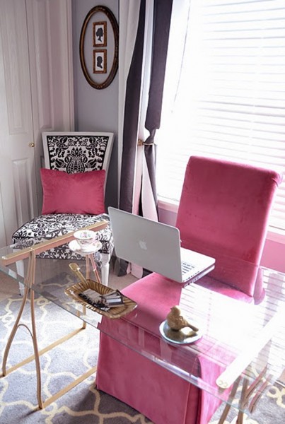 17 Pink Office Ideas : Cute Space For Girl | HomeMydesign