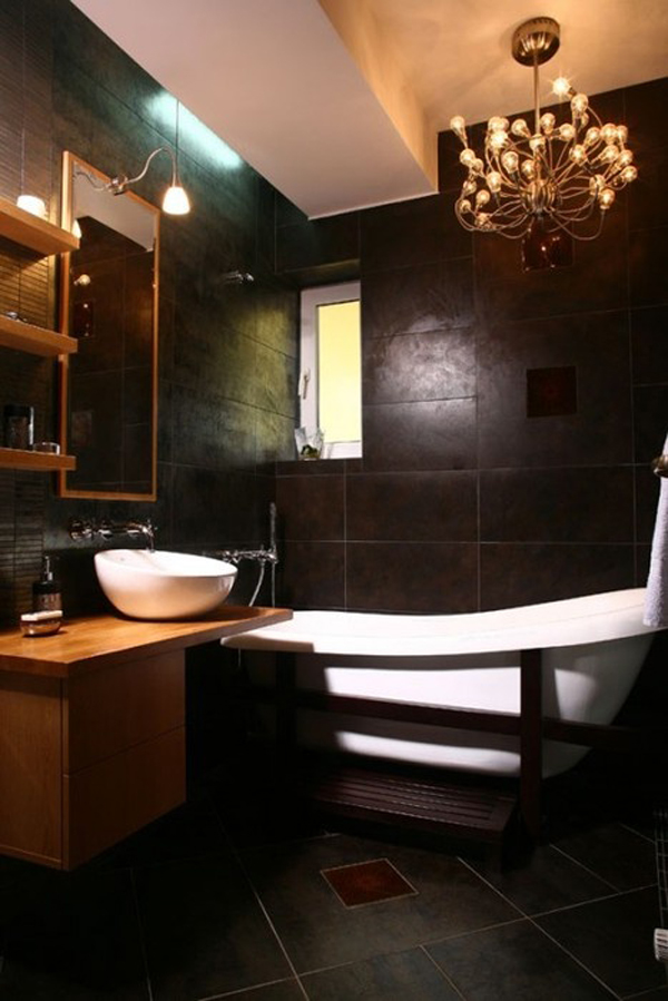 darkwoodfloorbathrooms HomeMydesign