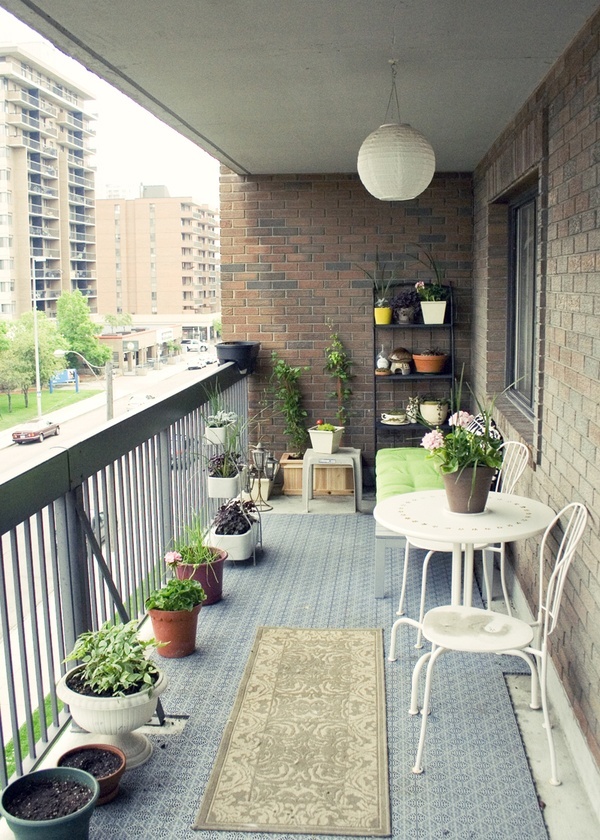 Small balcony decorations HomeMydesign