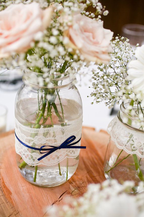 lace-mason-jar-vases-wedding-table – HomeMydesign