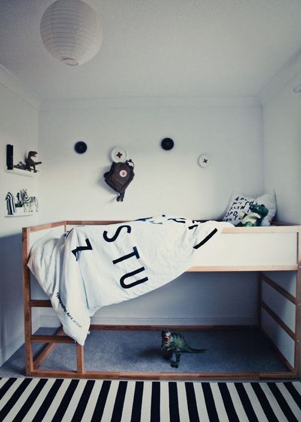 Black And White Kids Room Ideas | HomeMydesign