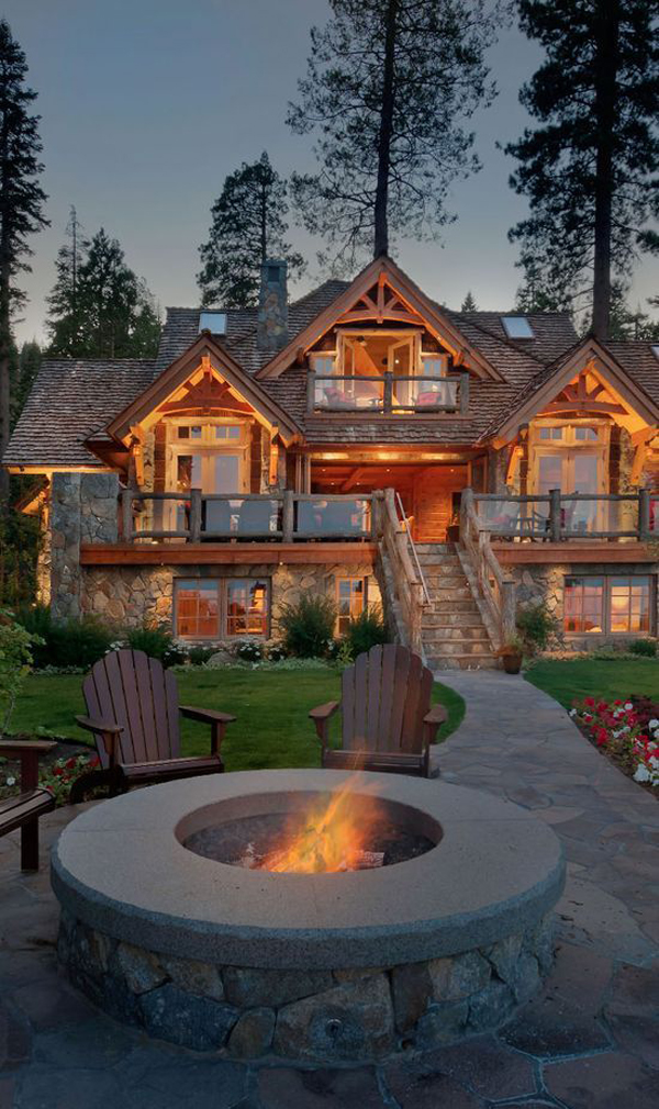 awesome-mountain-house-with-outdoor-fireplace | HomeMydesign